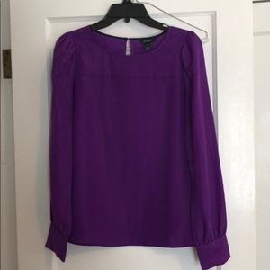 J. Crew Purple Silky Blouse